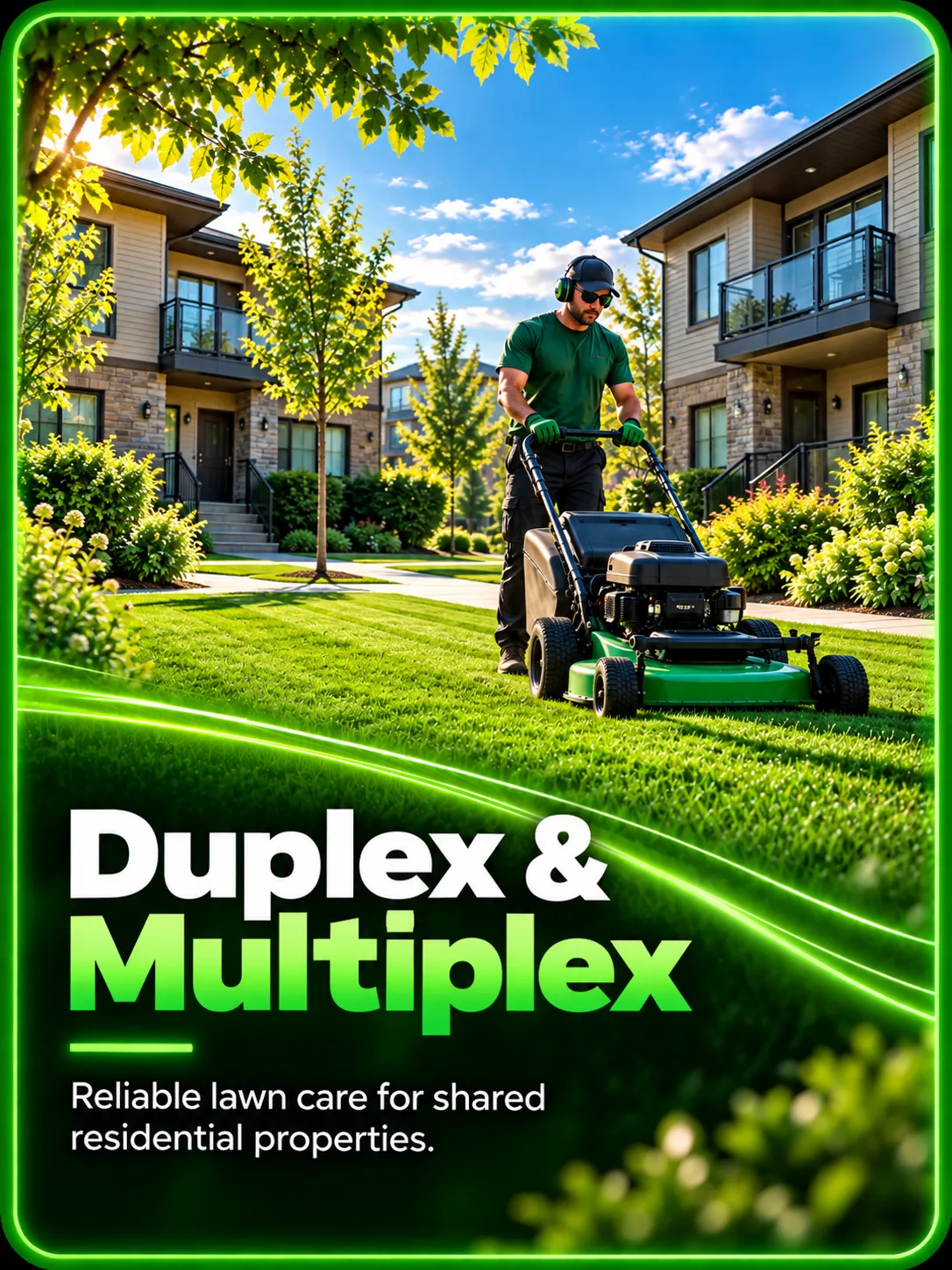 Duplex and multiplex lawn care