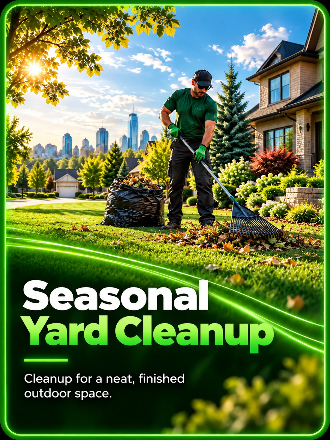 - Seasonal yard cleanup service
