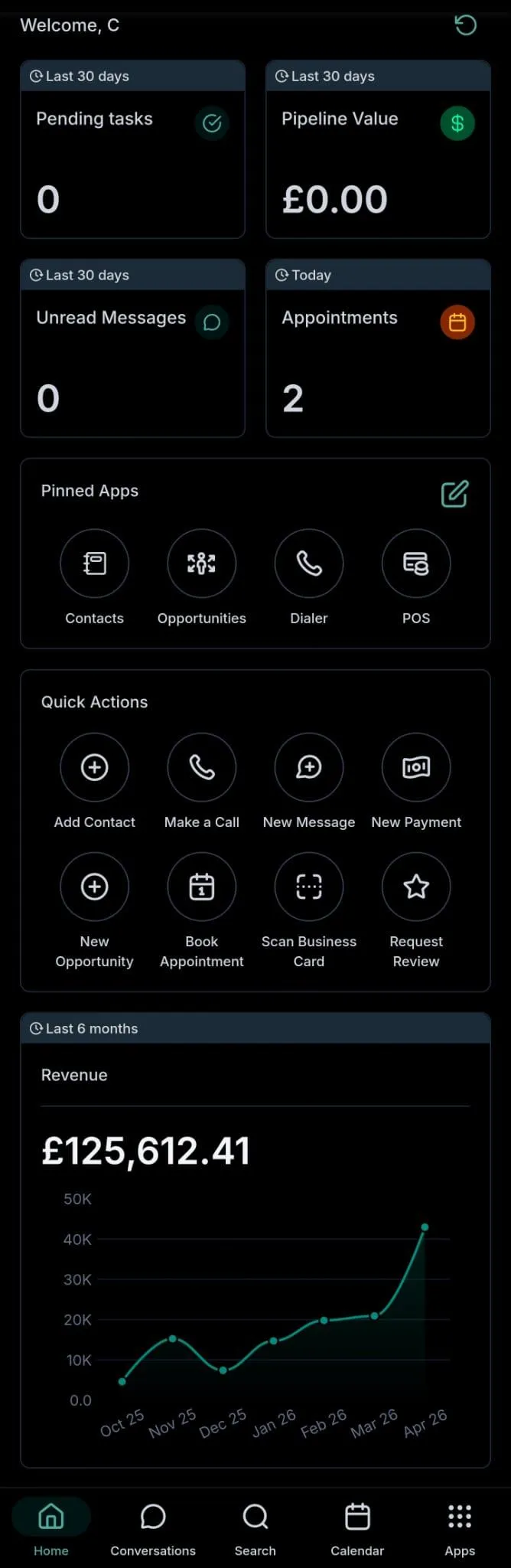 CRM system for small business lead management