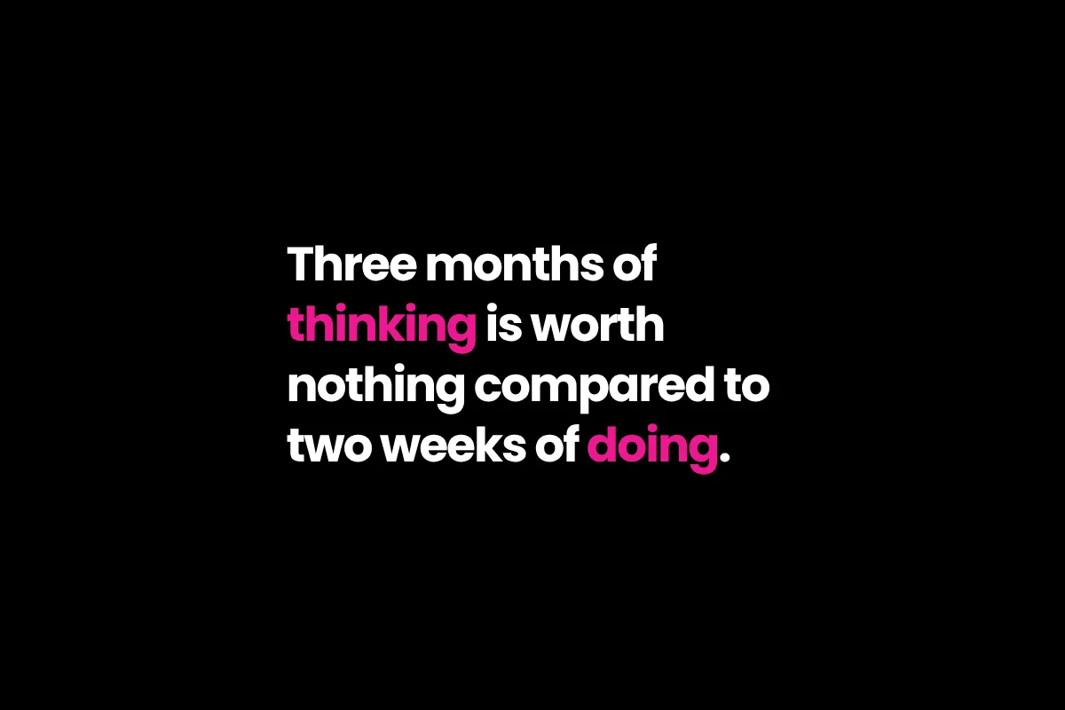 Stop Perfecting, Start Launching