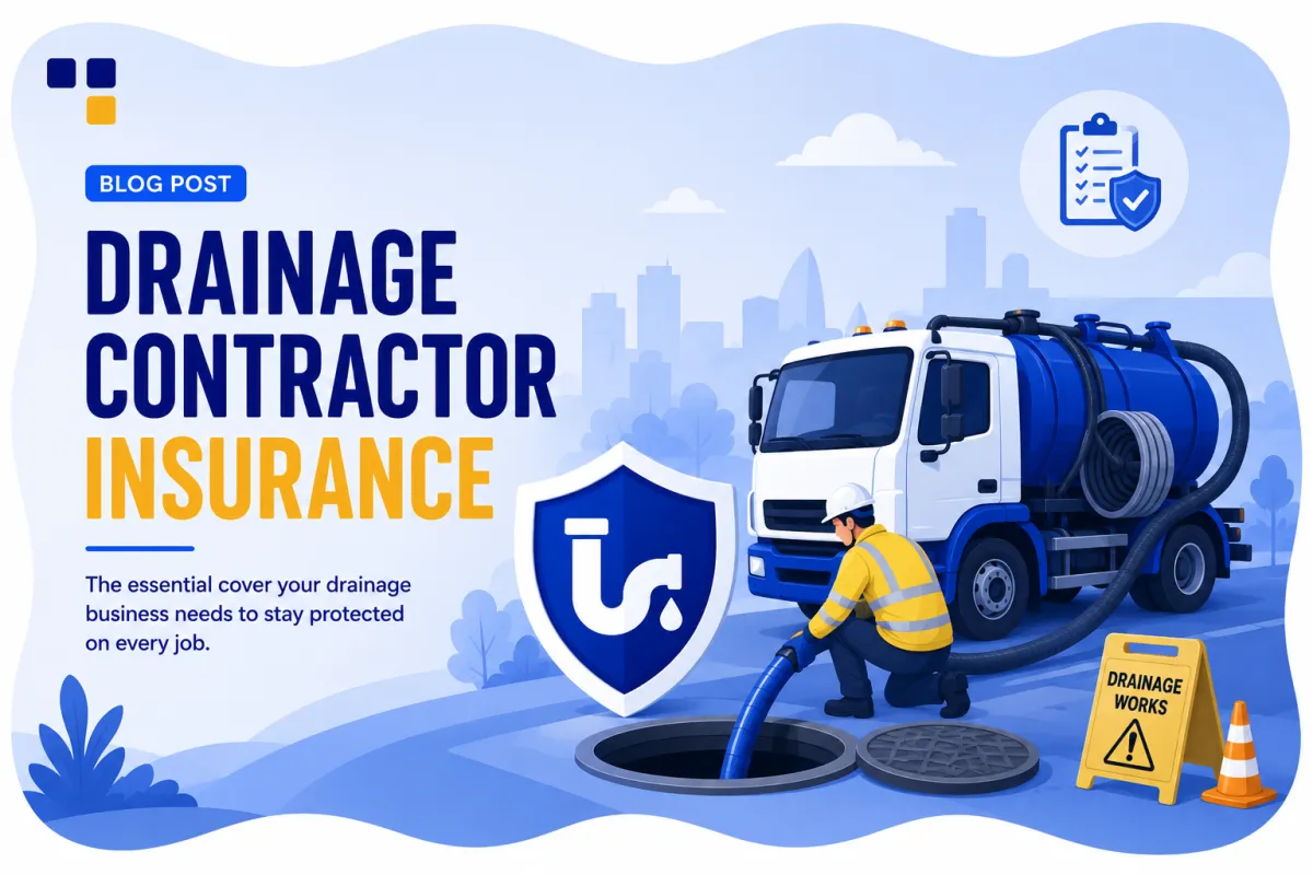 Drainage Contractor Insurance UK Requirements 2026