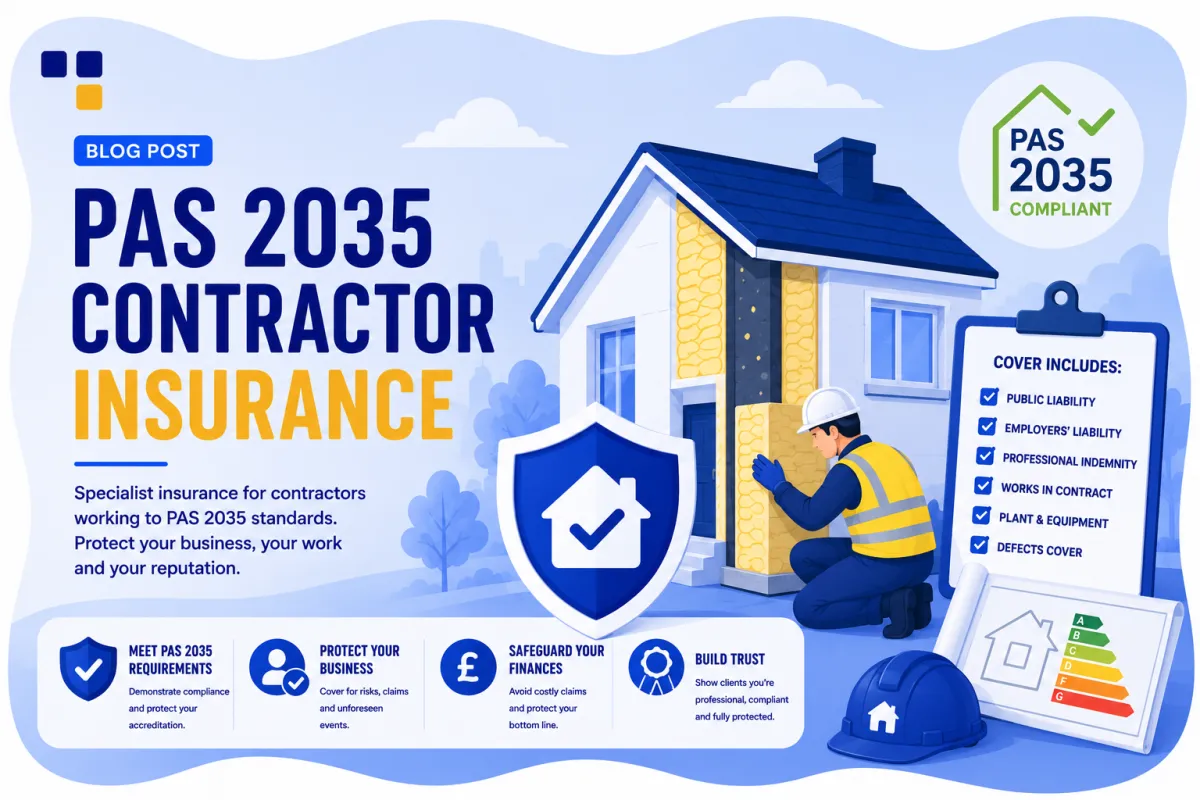 PAS 2035 Contractor Insurance UK: Complete Guide 2026