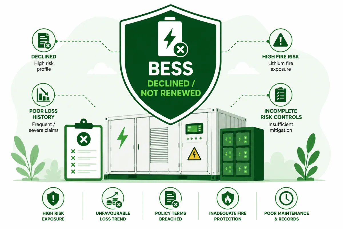 Battery Storage Insurance Declined or Non-Renewed? Your Route Back In