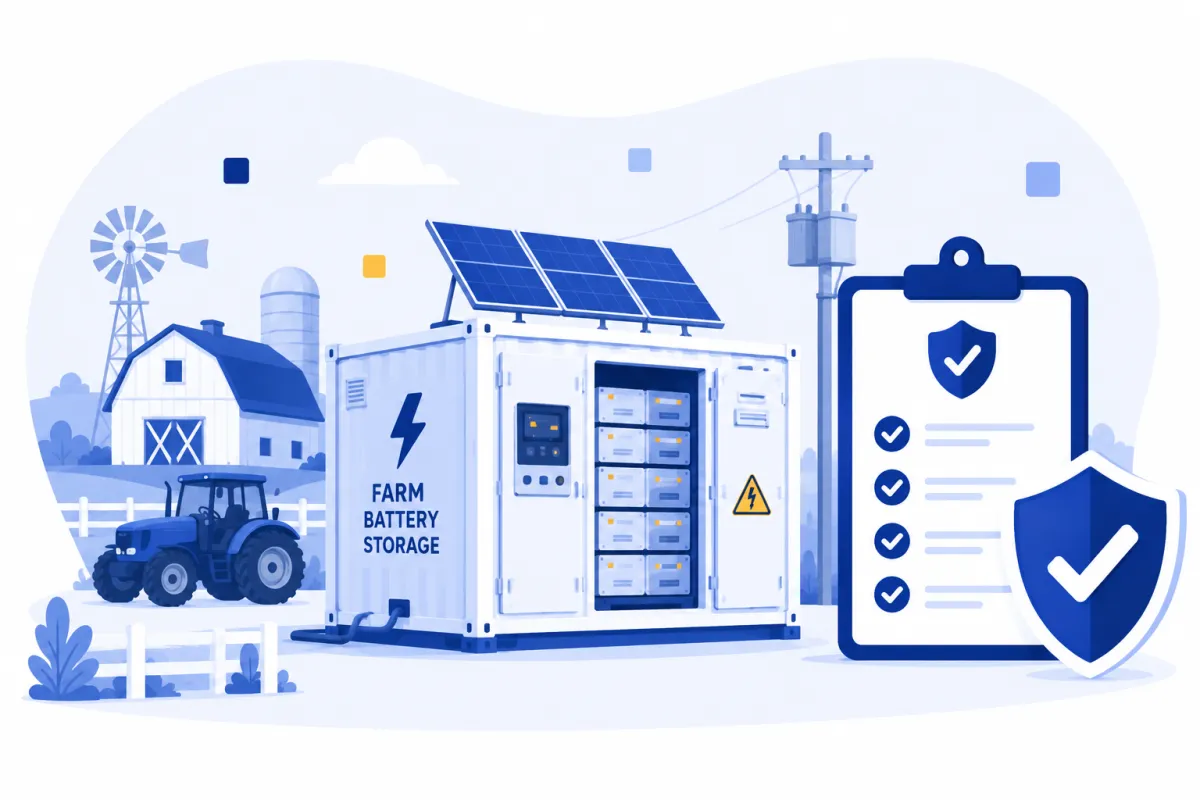Farm & Agricultural Battery Storage Insurance: What Cover You Need