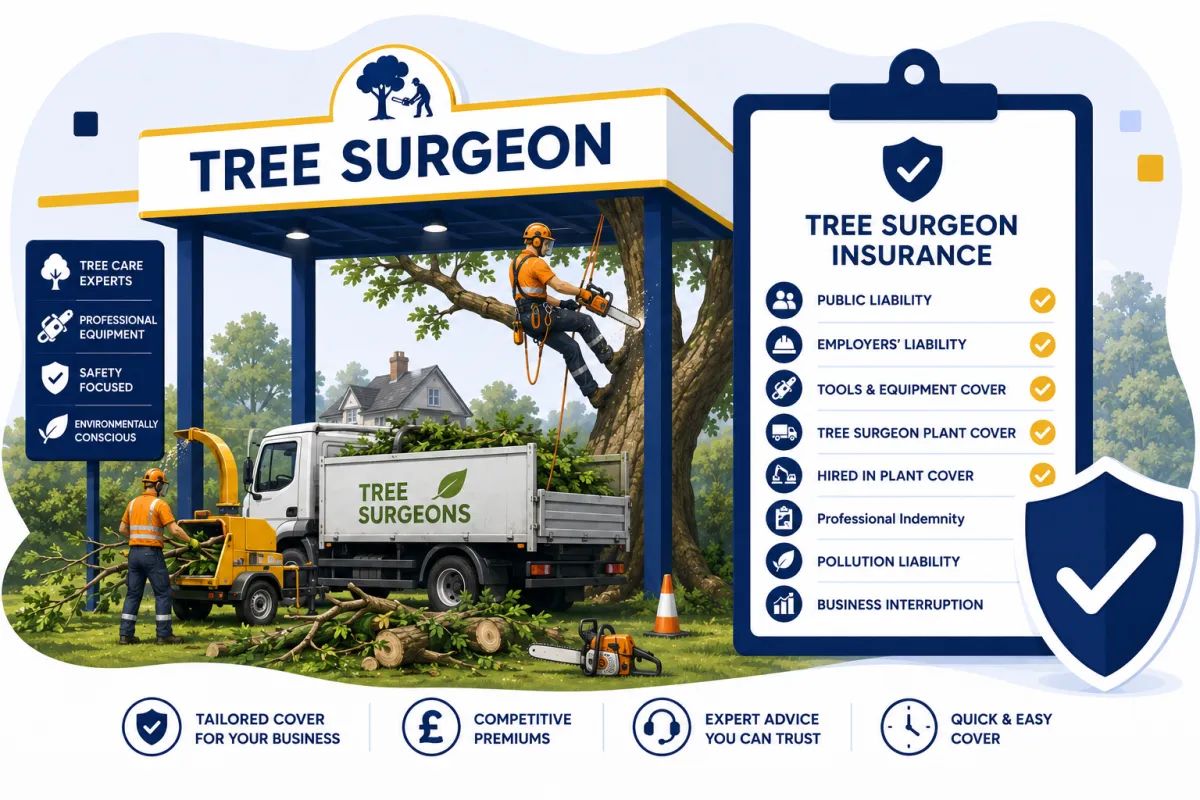 Tree Surgeon Insurance UK 2026: Height, Chainsaw & PI