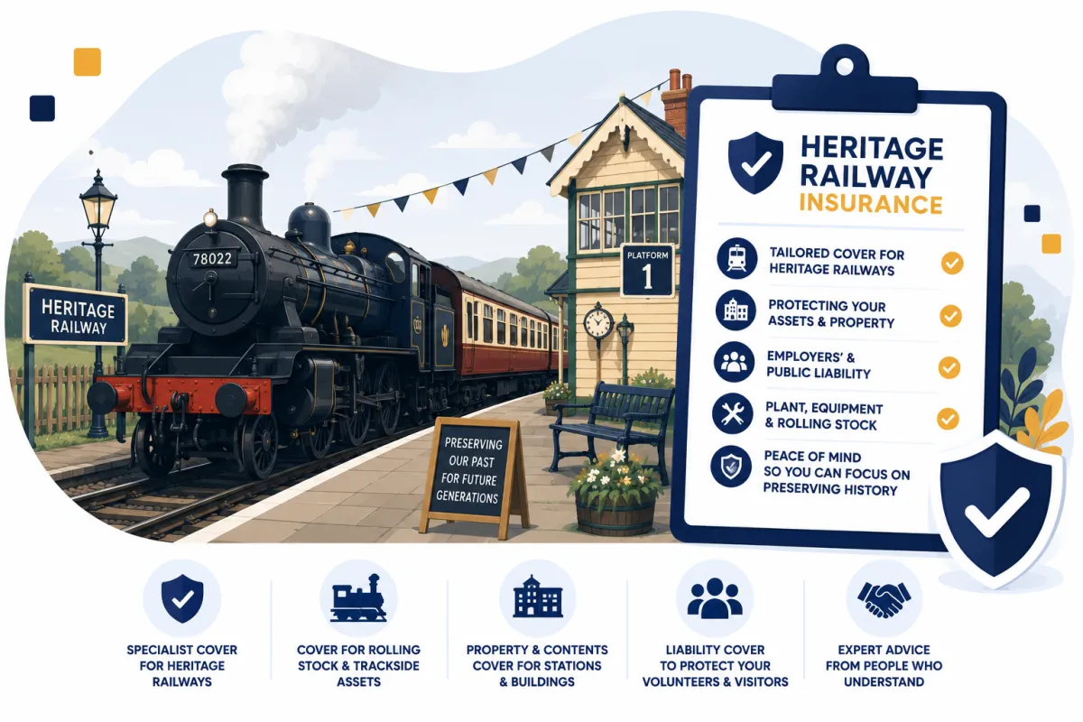 Heritage Railway Insurance UK | Steam & Volunteer Cover