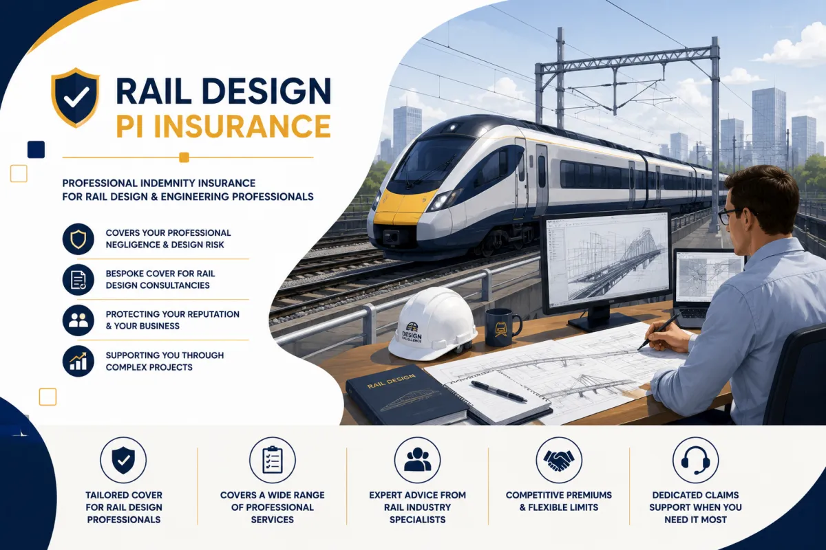 Rail Design PI Insurance UK | Engineers & Assurance Cover