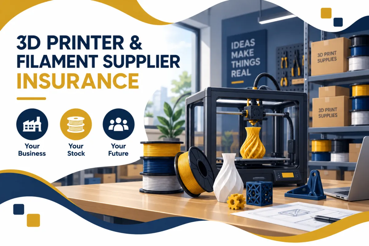 3D Printer & Filament Supplier Insurance UK | Specialist Cover