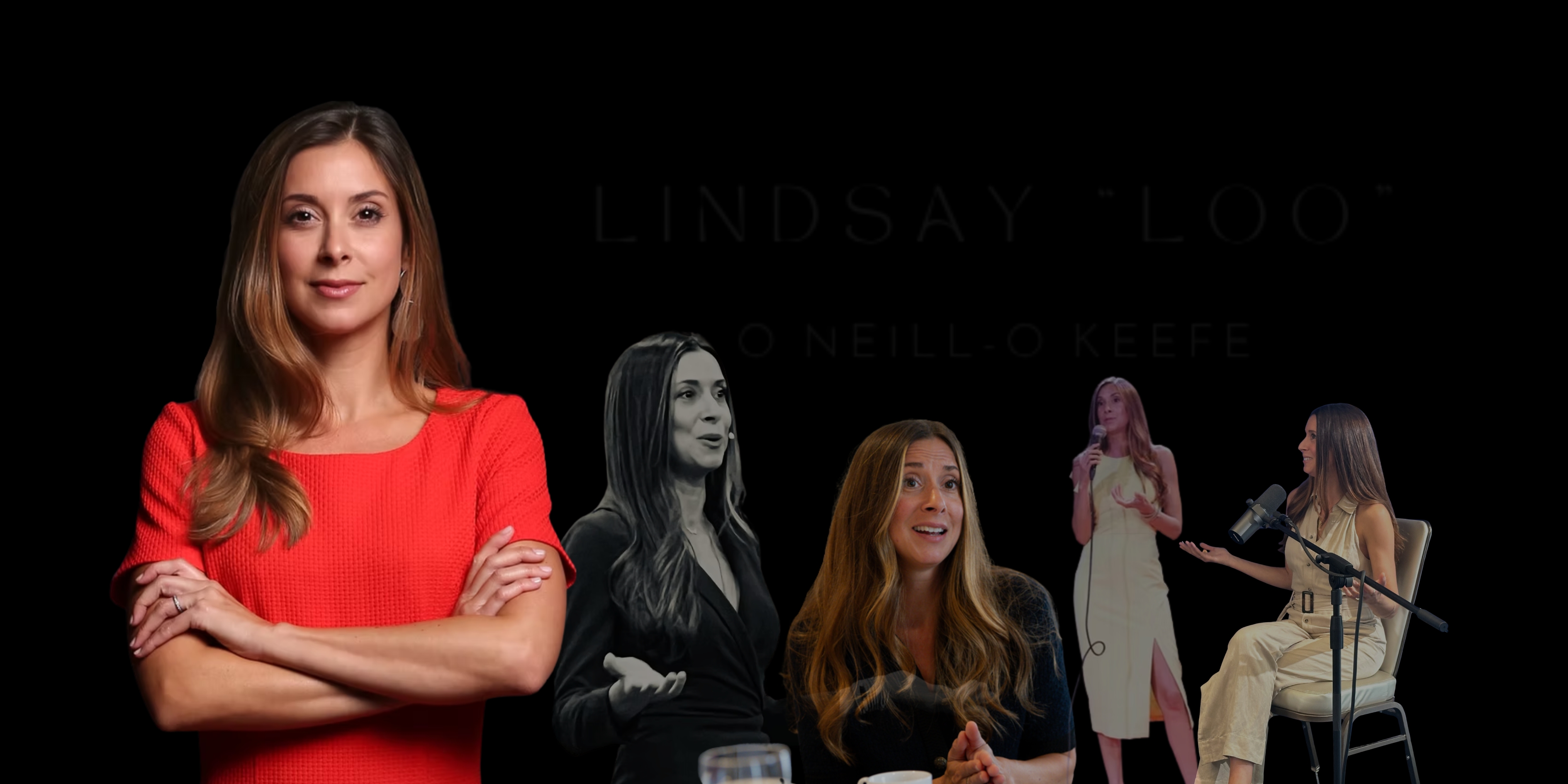 A vibrant, cinematic red carpet event with a celebrity and city skyline, blue and gold lighting.