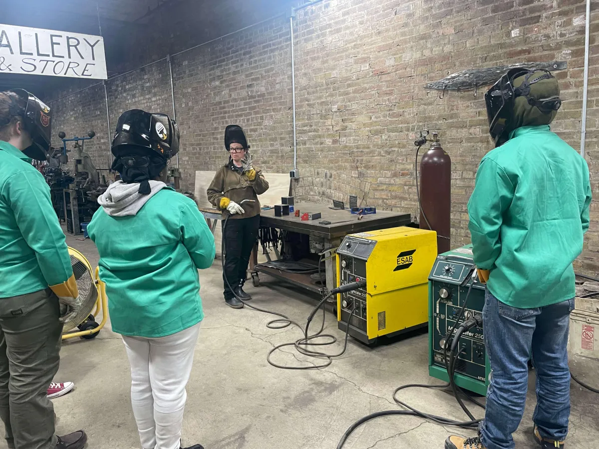 students-Industrial arts, welding & blacksmith, training programs for youth-Carla Hall