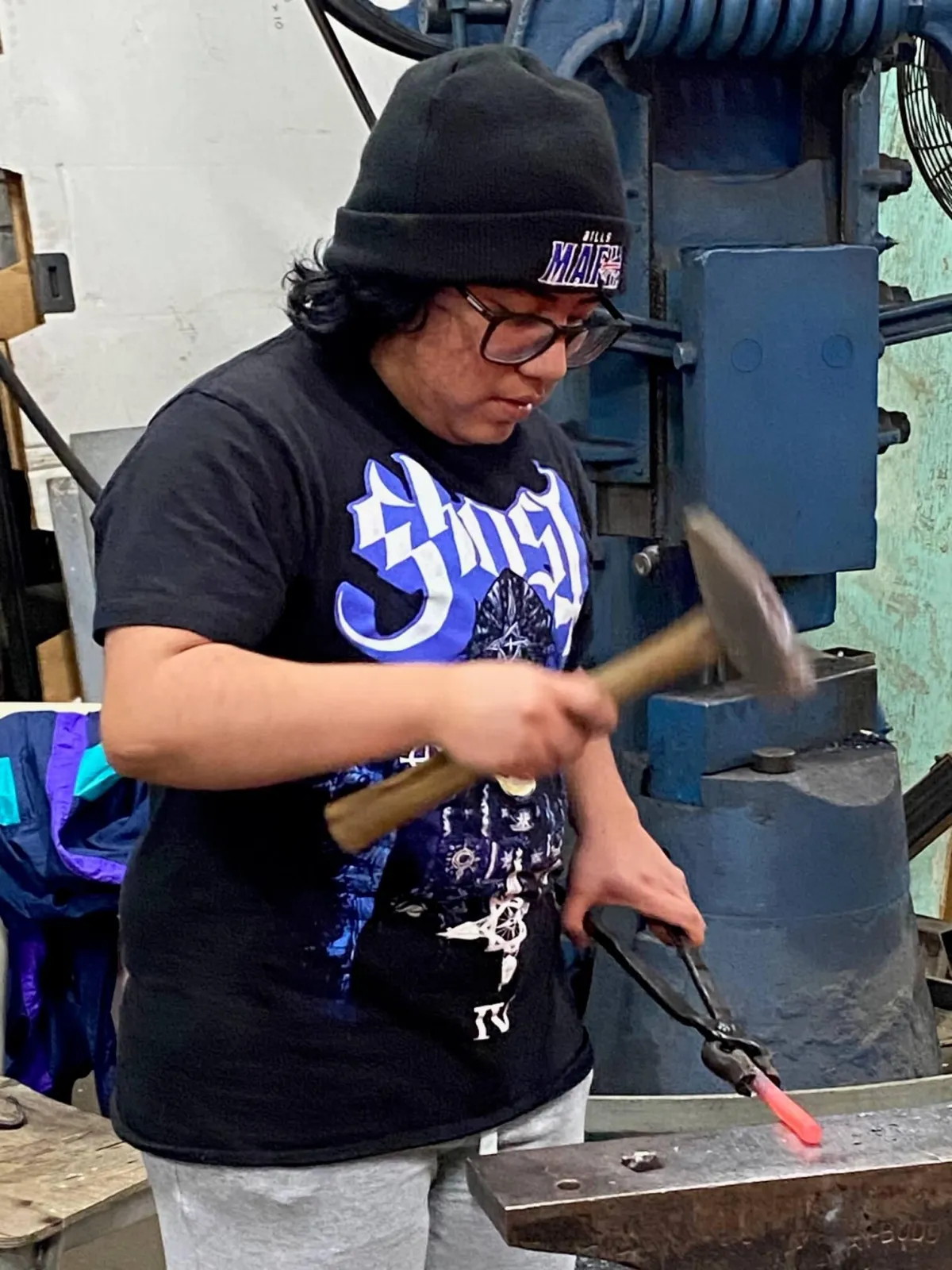 QT BIPOC blacksmithing, metal work, workshop Minneapolis