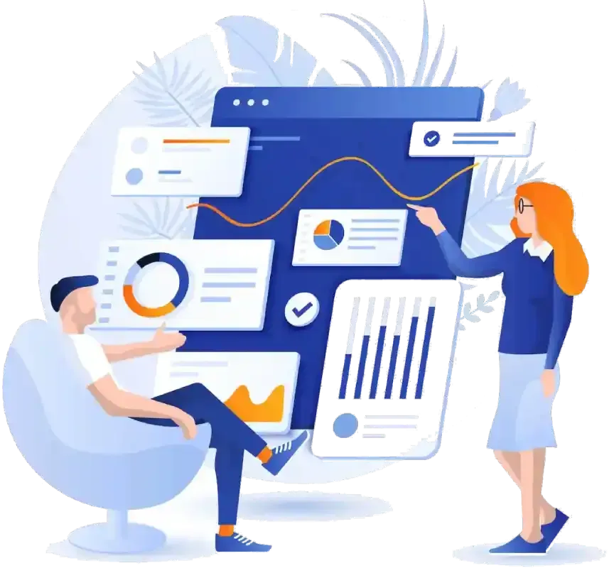 A large green checkmark appearing on a laptop screen, representing verified leads and successful conversion milestones.