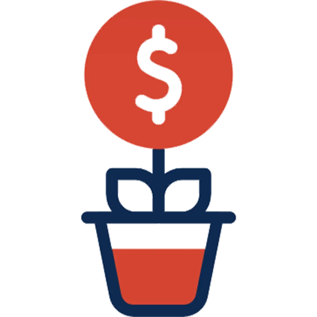 Stable assets and wealth growth icon