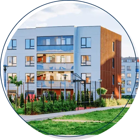 Modern apartment community