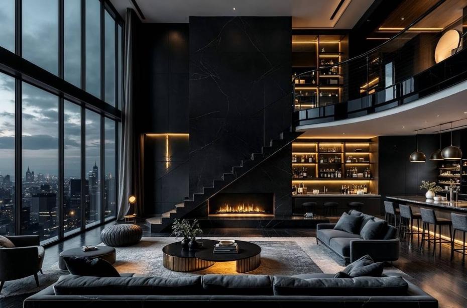 white and brown living room set