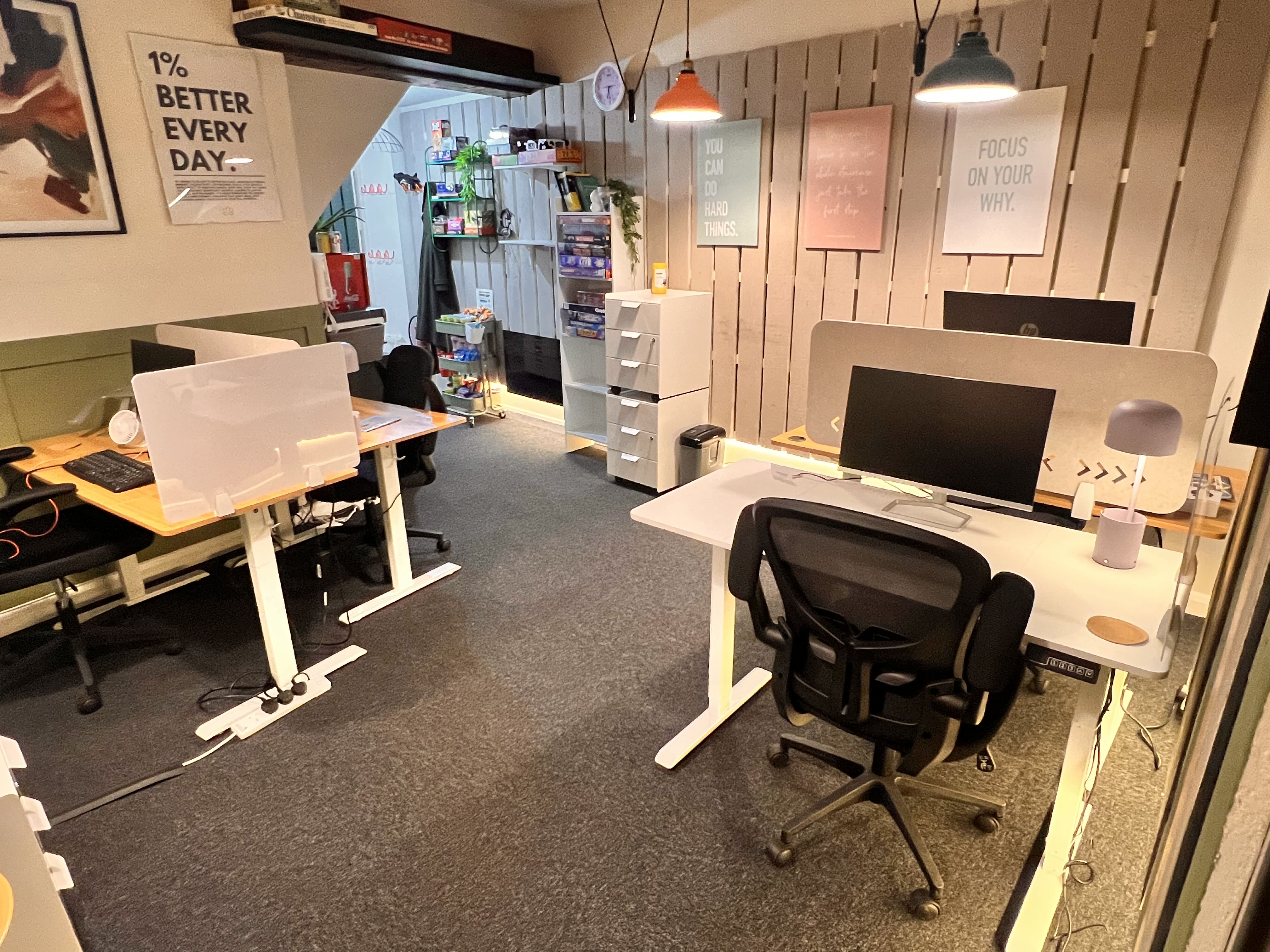 view of co-working desks