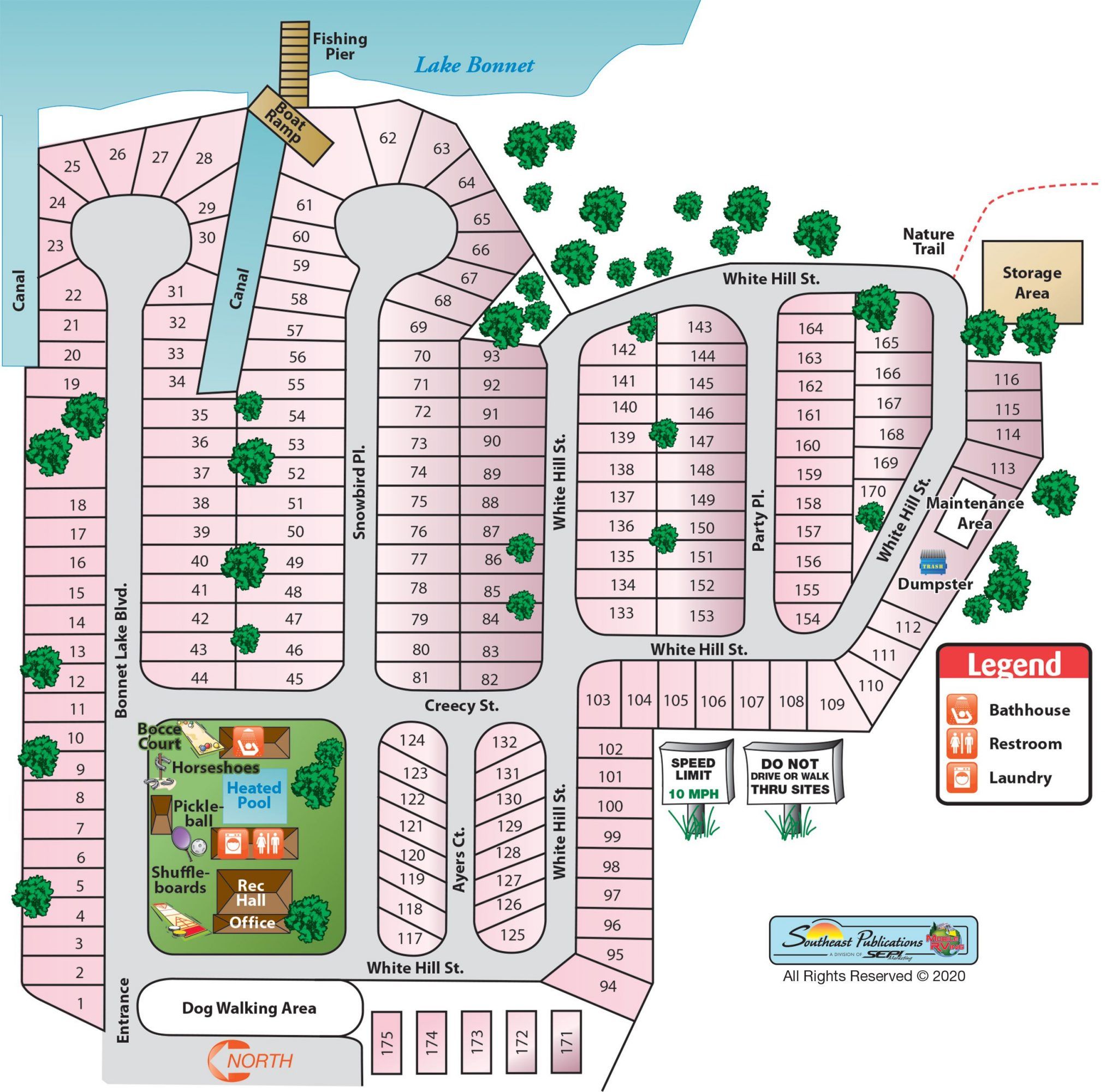 Map of Bonnet Lake Campground