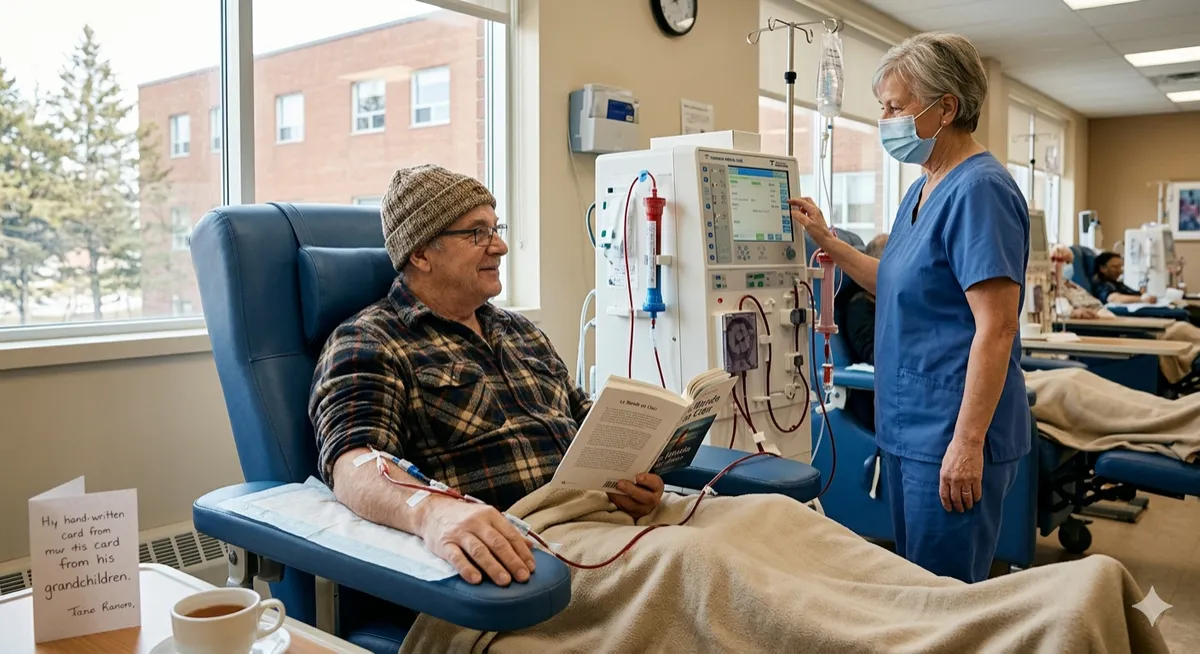 Editorial photo of patient support and hope