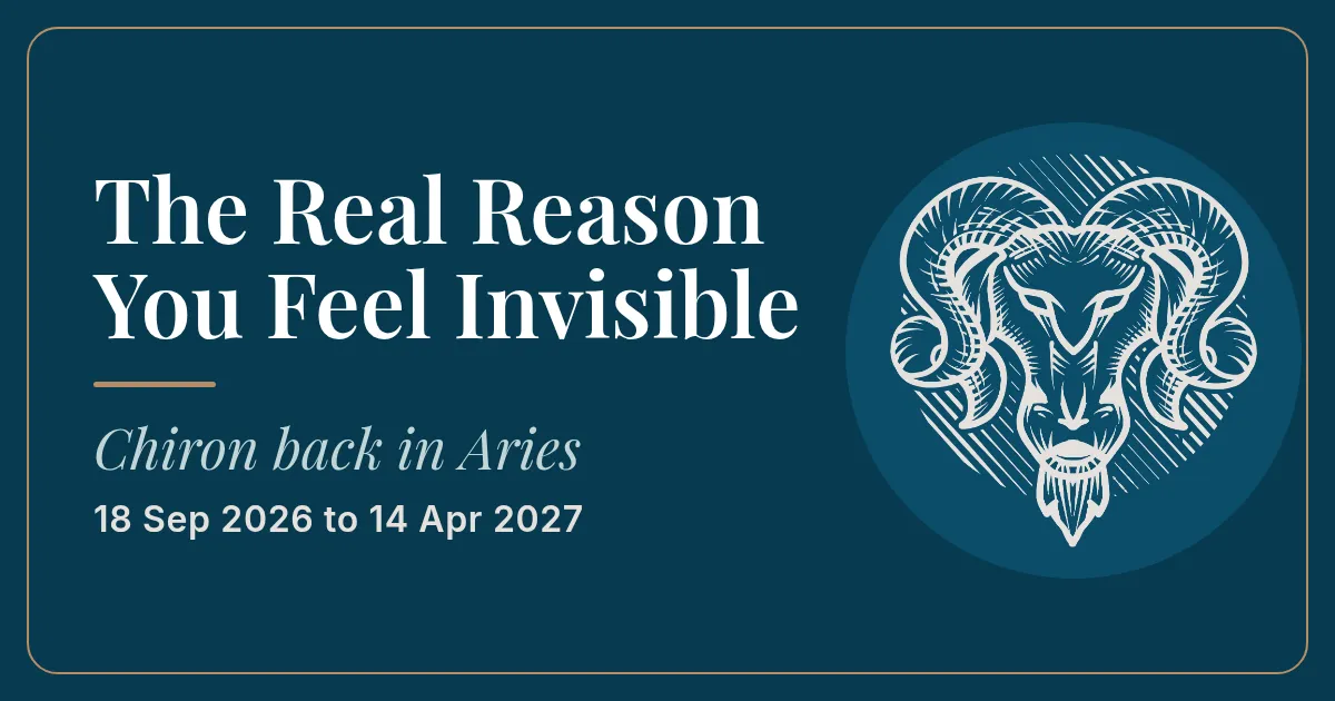 The real reason you feel invisible: Chiron back in Aries