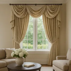 classic drapery rod set decorative hardware