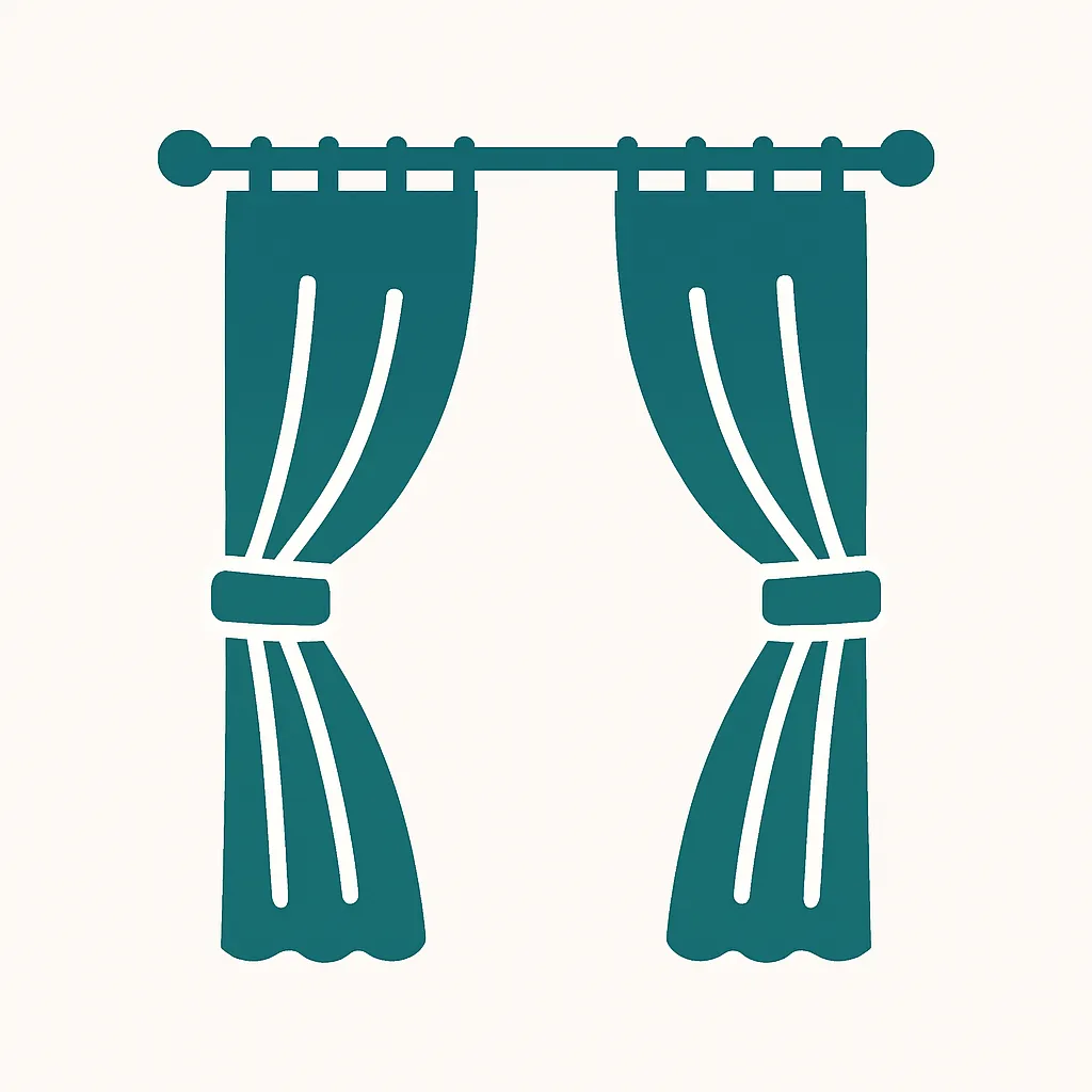 custom draperies and curtains icon