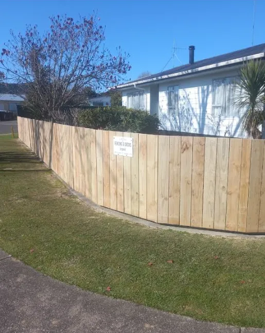 Timber fence installation in Whakatane using high-quality NZ timber