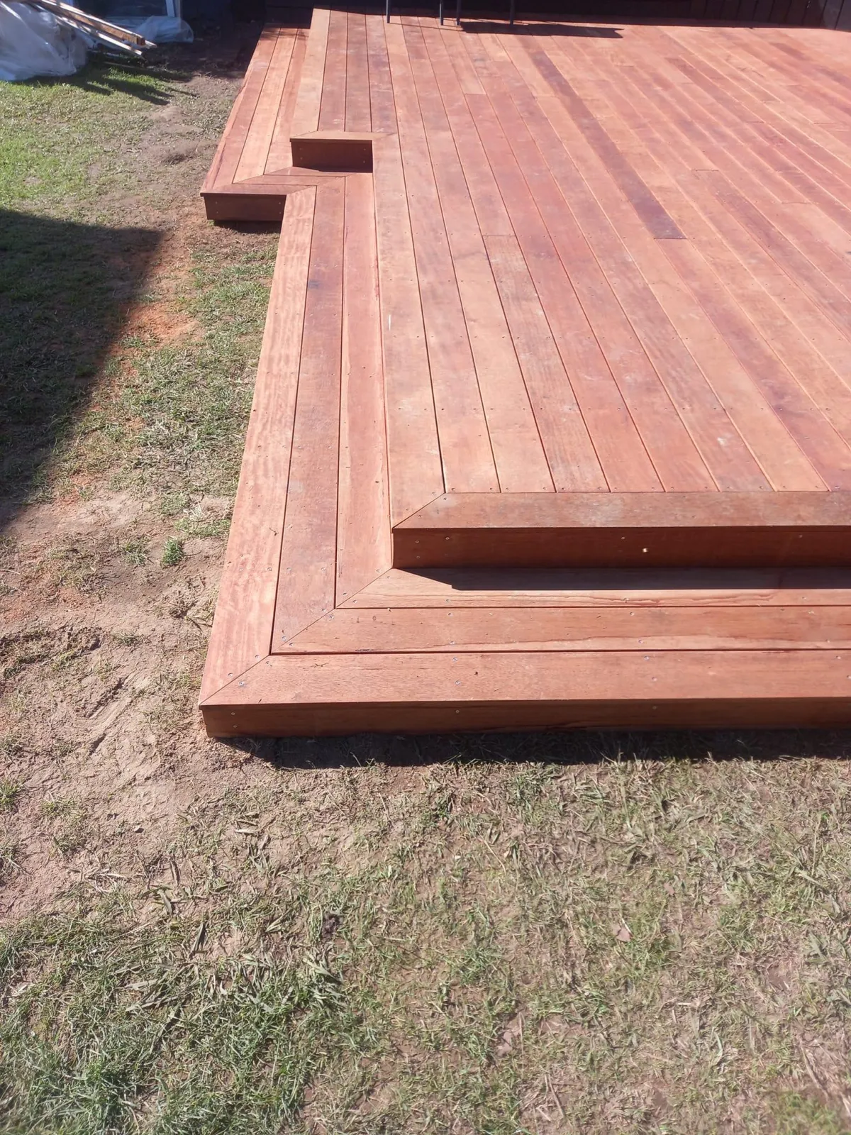 Custom deck built for Whakatane home with timber framing