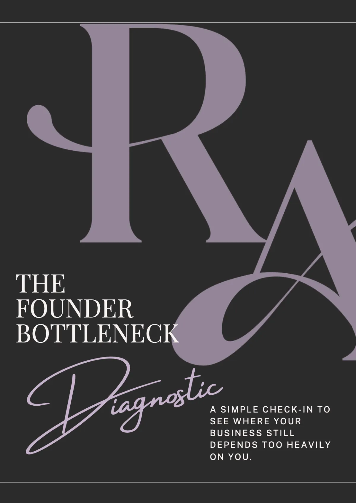 The Founder Bottleneck Diagnostic
