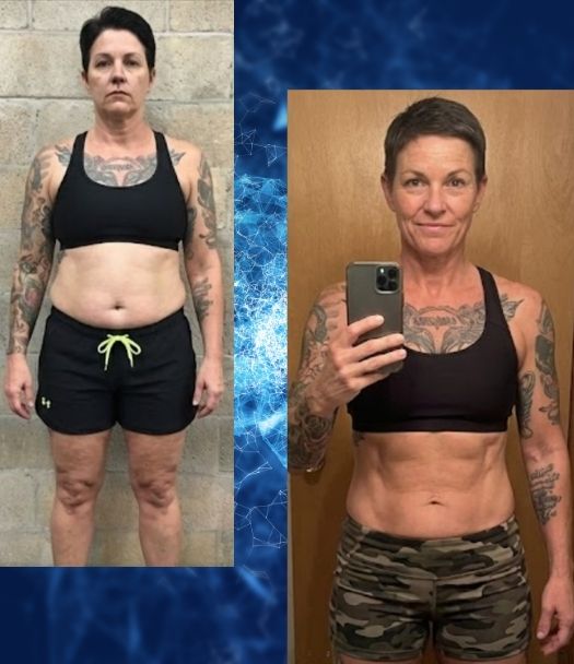 Success story from the Logic & Limbic Methodology program showing a student's weight loss transformation and healthy lifestyle results.