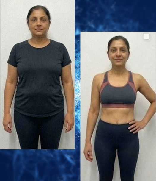 Success story from the Logic & Limbic Methodology program showing a student's weight loss transformation and healthy lifestyle results.