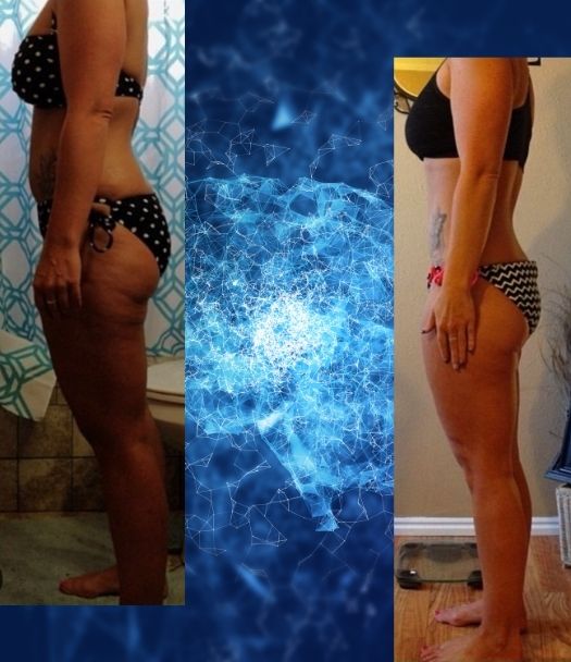 Success story from the Logic & Limbic Methodology program showing a student's weight loss transformation and healthy lifestyle results.