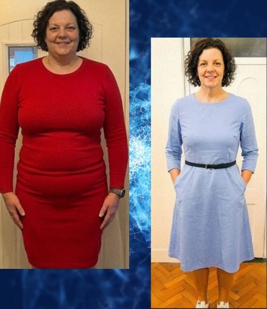 Success story from the Logic & Limbic Methodology program showing a student's weight loss transformation and healthy lifestyle results.