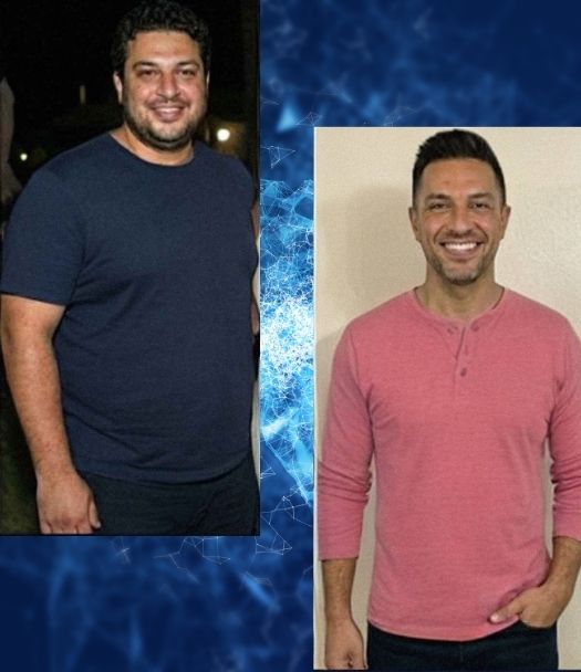 Success story from the Logic & Limbic Methodology program showing a student's weight loss transformation and healthy lifestyle results.