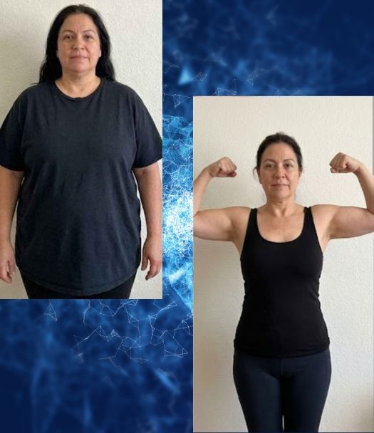 Success story from the Logic & Limbic Methodology program showing a student's weight loss transformation and healthy lifestyle results.