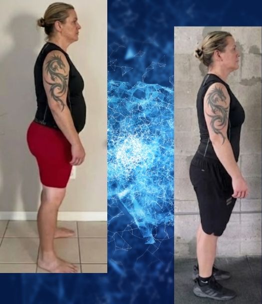 Success story from the Logic & Limbic Methodology program showing a student's weight loss transformation and healthy lifestyle results.