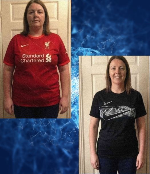 Success story from the Logic & Limbic Methodology program showing a student's weight loss transformation and healthy lifestyle results.