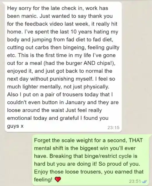 Real client feedback and success story from the Logic & Limbic community