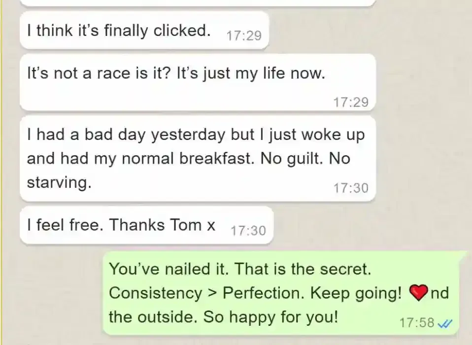Real client feedback and success story from the Logic & Limbic community