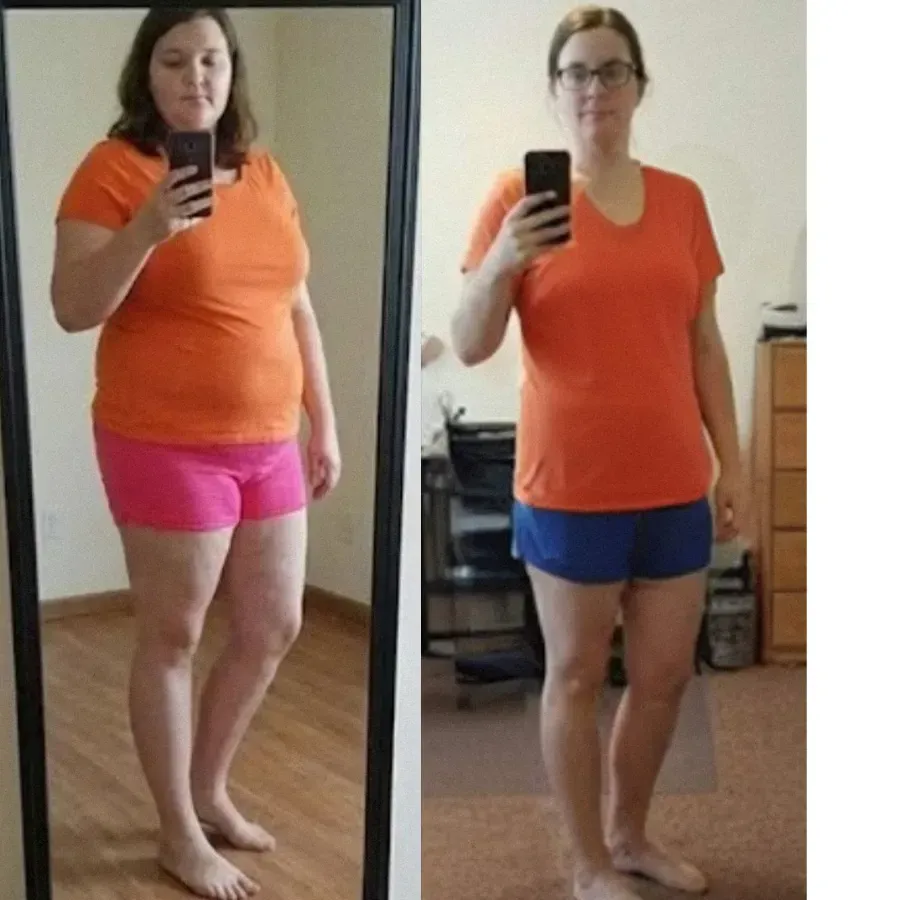 Client transformation result for the Logic & Limbic weight loss program