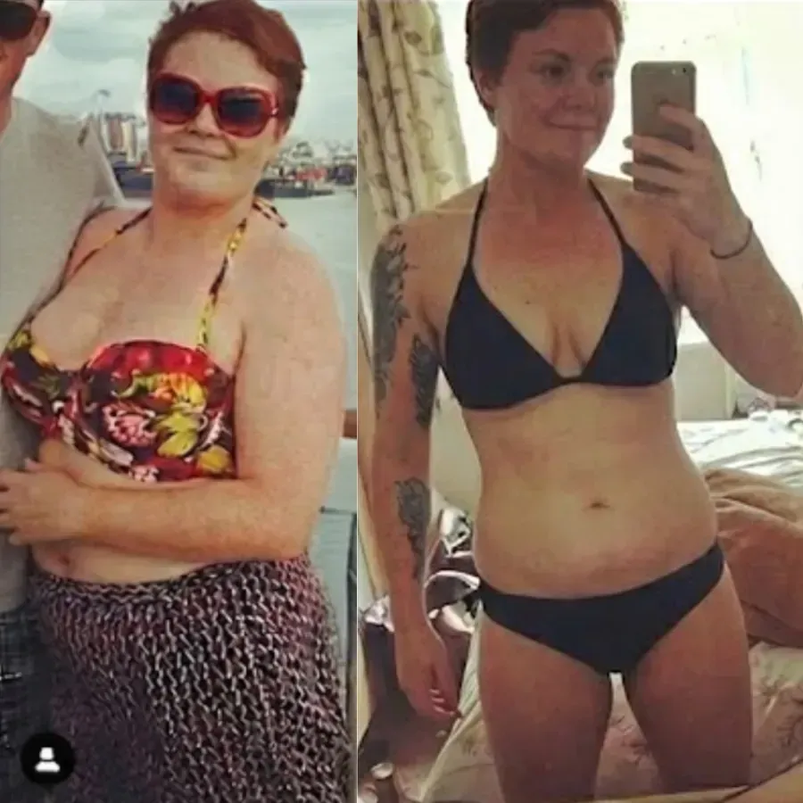 Client transformation result for the Logic & Limbic weight loss program
