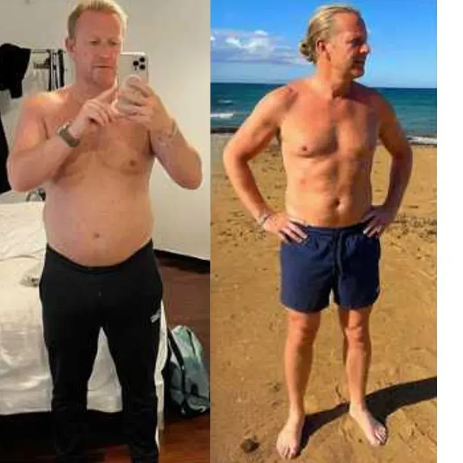 Client transformation result for the Logic & Limbic weight loss program
