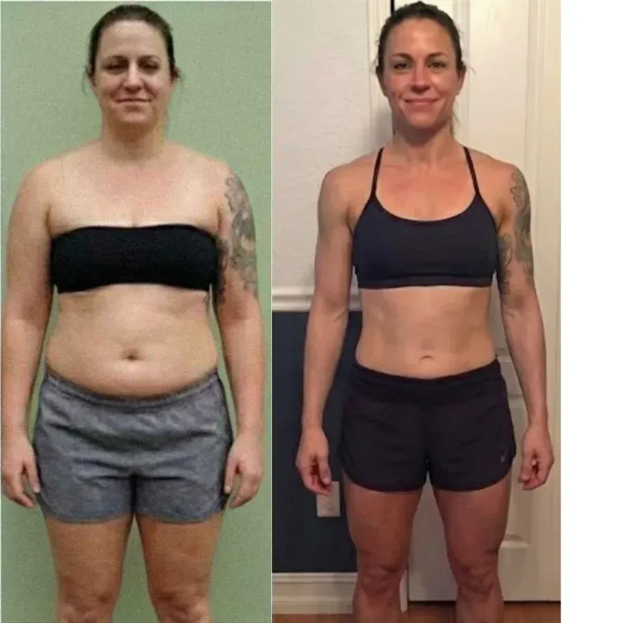 Client transformation result for the Logic & Limbic weight loss program