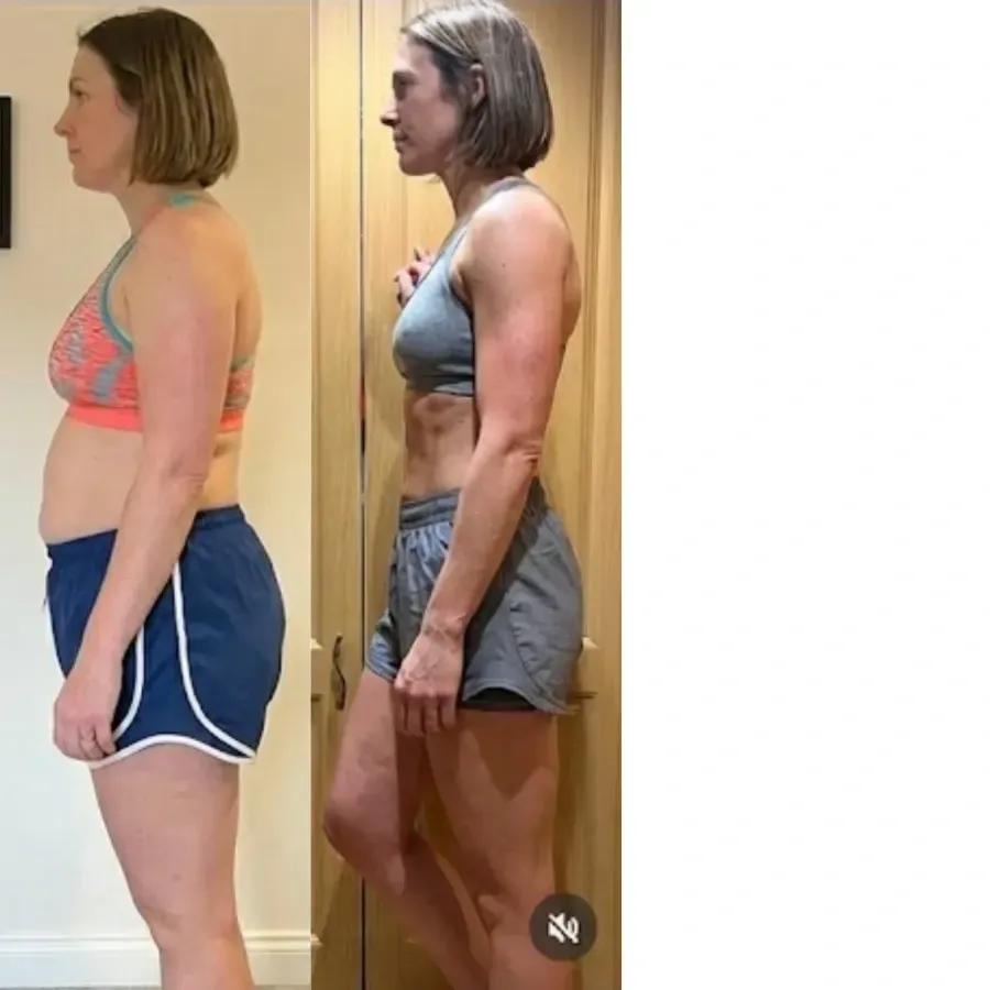 Client transformation result for the Logic & Limbic weight loss program