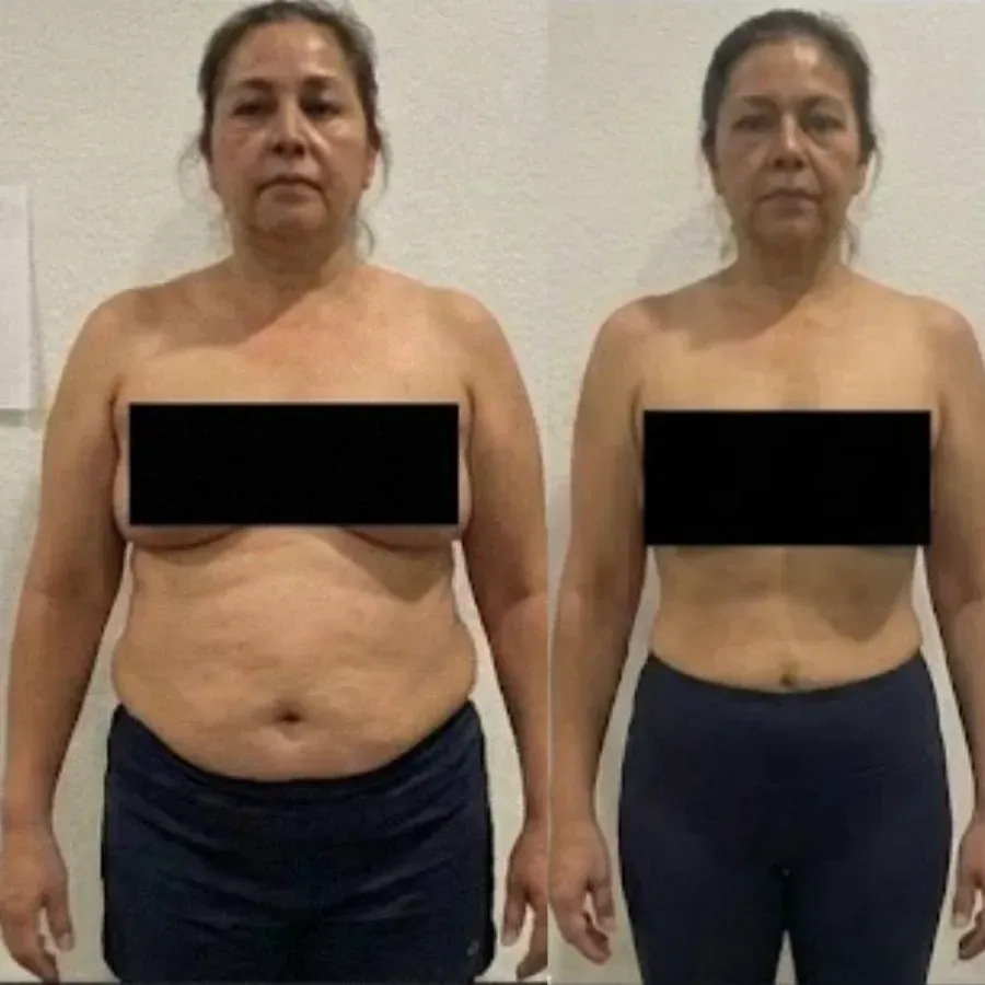 Client transformation result for the Logic & Limbic weight loss program