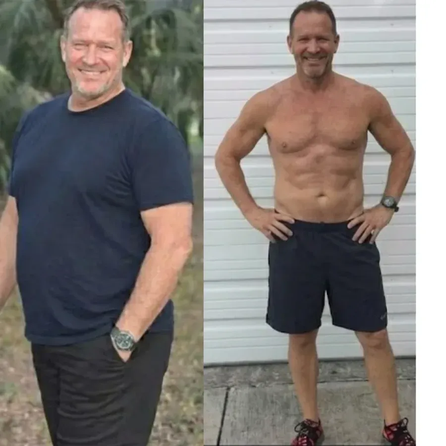 Client transformation result for the Logic & Limbic weight loss program