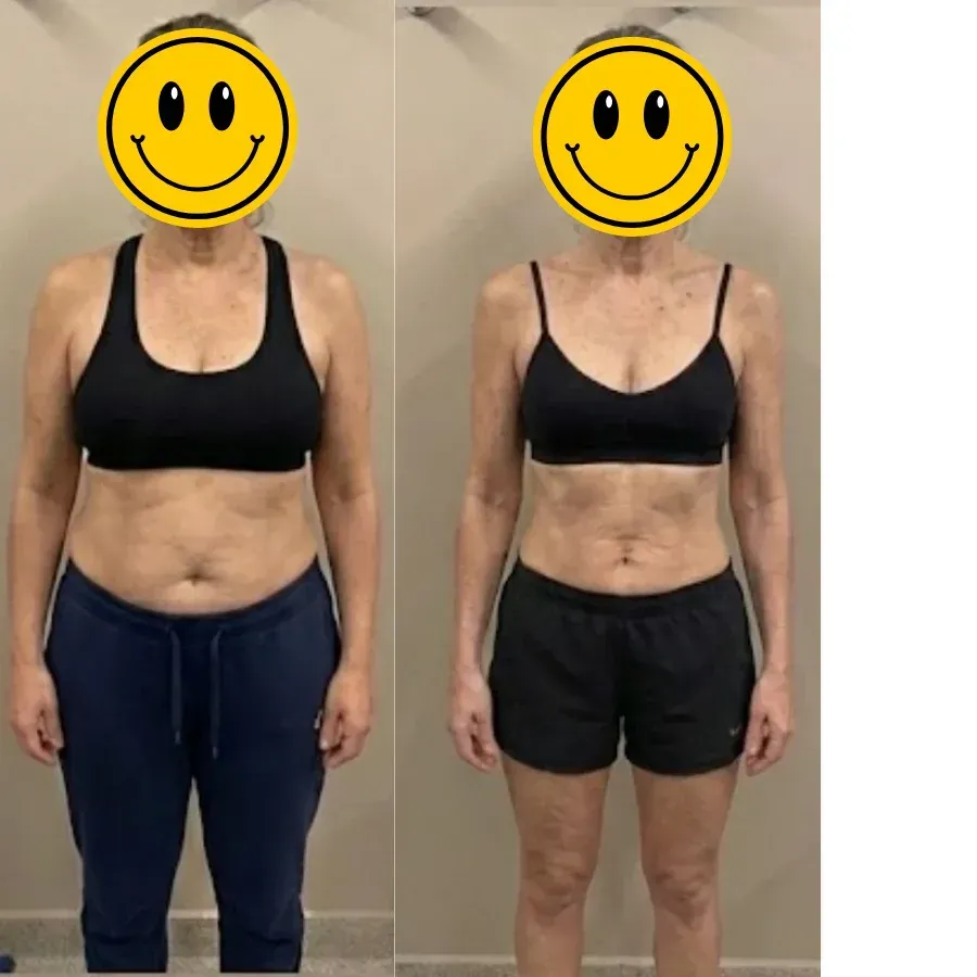 Client transformation result for the Logic & Limbic weight loss program