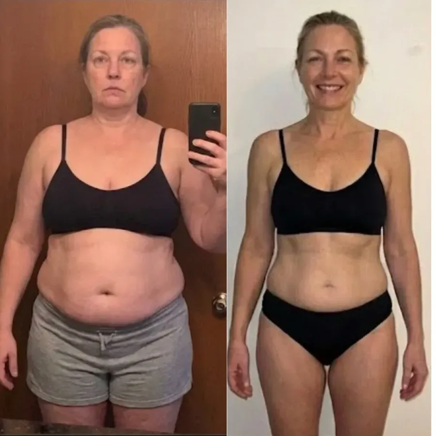 Client transformation result for the Logic & Limbic weight loss program