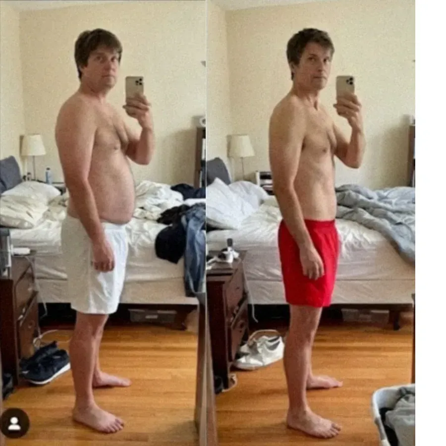 Client transformation result for the Logic & Limbic weight loss program