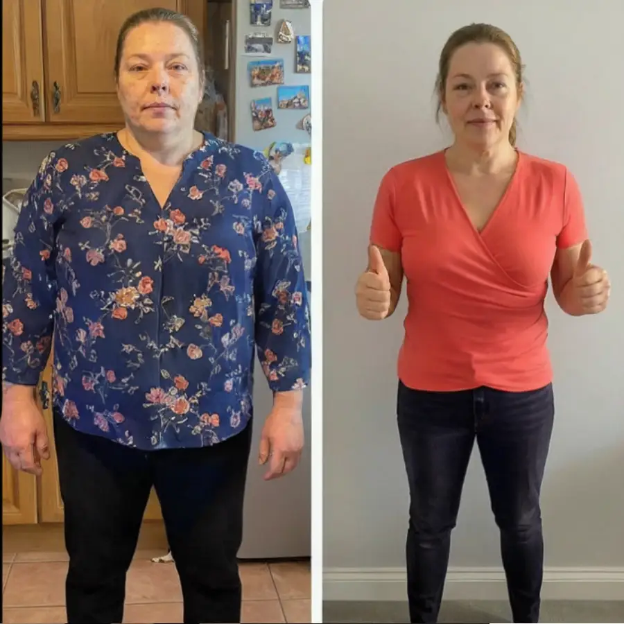 Client transformation result for the Logic & Limbic weight loss program