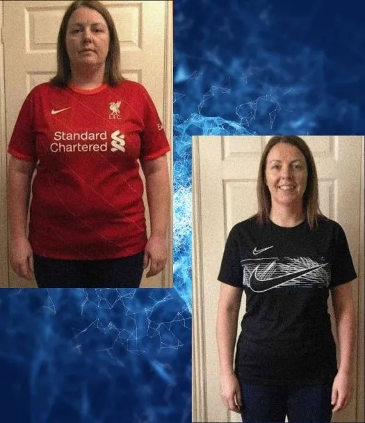 Client transformation result for the fat loss map weight loss program